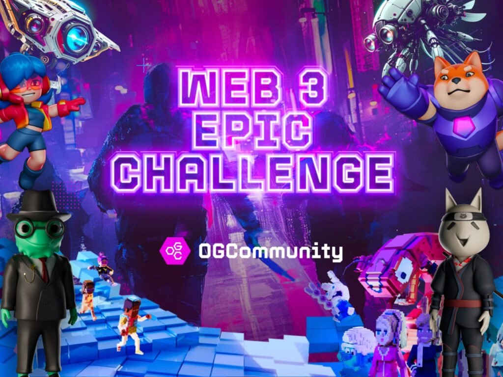 The Web3 Epic Challenge with OGCommunity, Hello Pixel, Xyro, TweetScout and 7 big projects where you get a chance to claim $50,000 USDT and fantastic prizes in tokens and NFTs