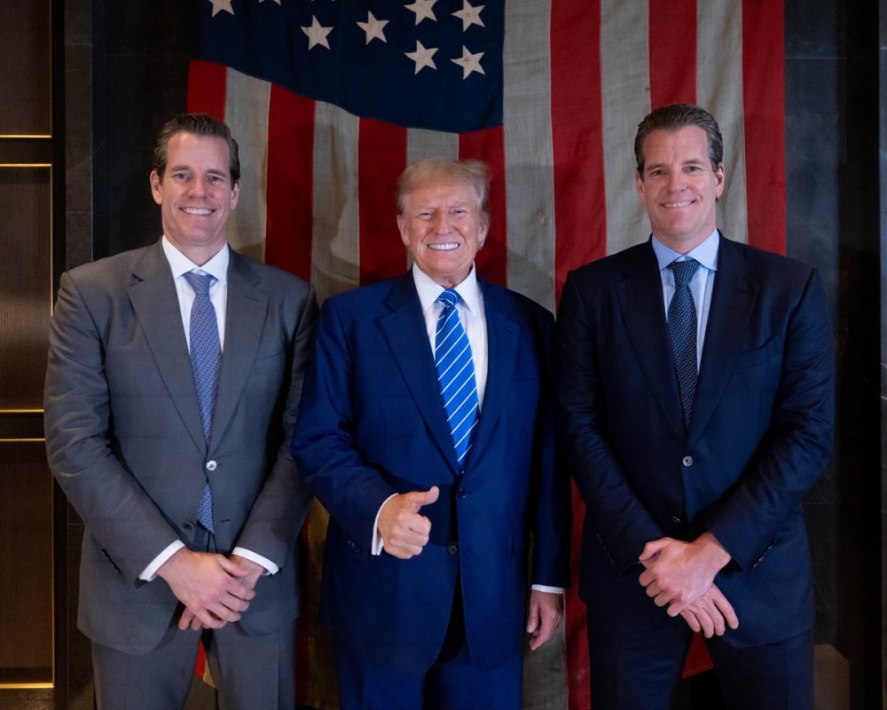 Winklevoss Twins Donate $2 Million in Bitcoin to Donald Trump