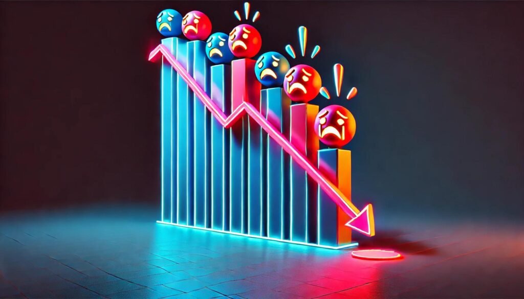 chart showing losses