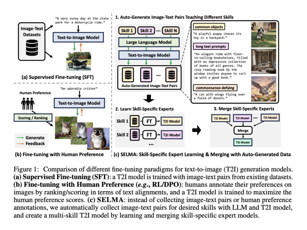 SELMA: A Novel AI Approach to Enhance Text-to-Image Generation Models Using Auto-Generated Data and Skill-Specific Learning Techniques