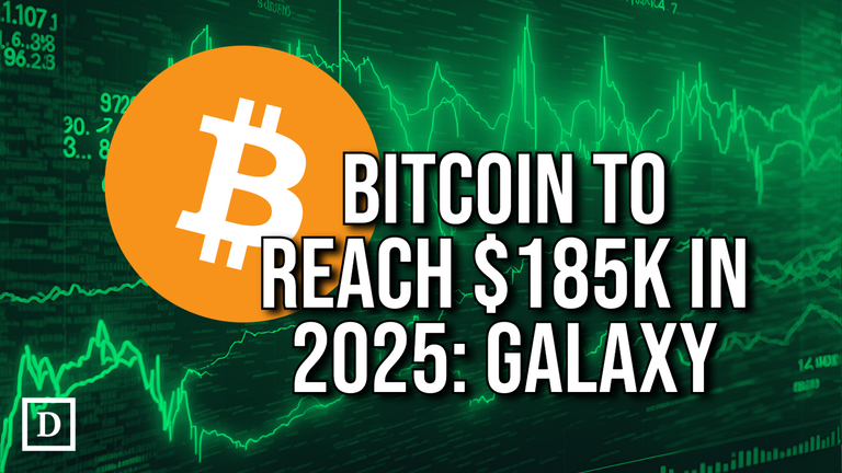 Galaxy Says Bitcoin to Hit $185K, ETH $5,500 in 2025