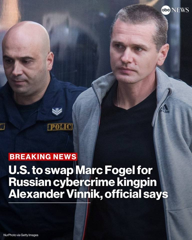 U.S. Releases BTC-e Operator Vinnik, Accused of Laundering $4 Billion, in Swap for Marc Fogel