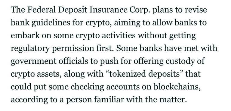 FDIC Plans to Revise Crypto Guidelines, Allowing Banks to Engage in Crypto Activities Including Tokenized Deposits